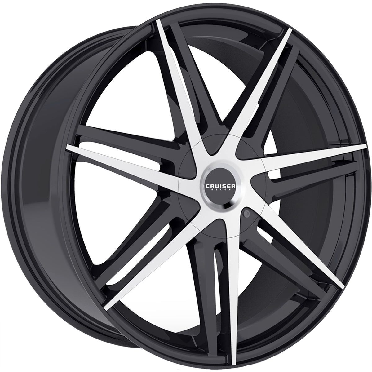 Cruiser Alloy Enigma Black Machined Wheel