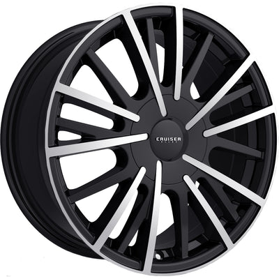 Cruiser Alloy Pulsar Black Machined Wheel