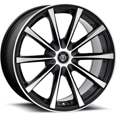 Curva C10N Black Machined Wheel