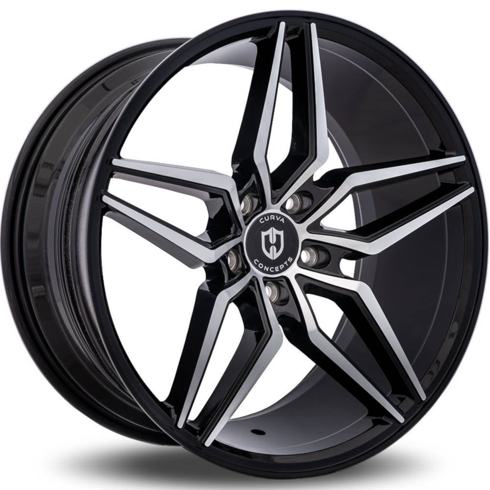 Curva C25 Black Machined Wheel
