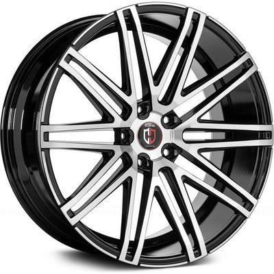 Curva C48 Black Machined Wheel