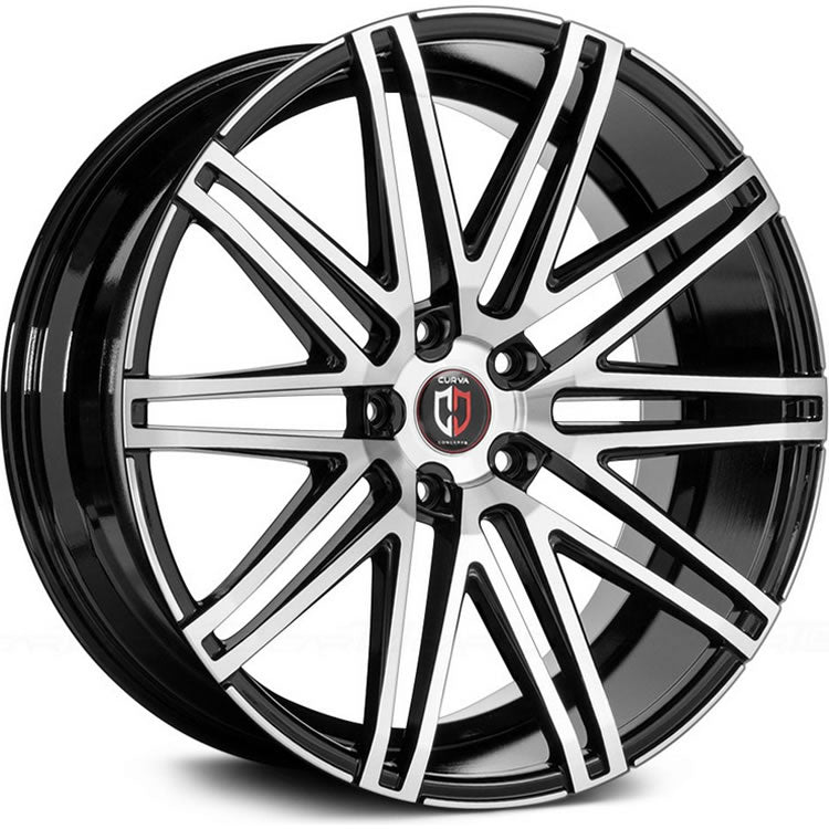 Curva C48 Black Machined Wheel