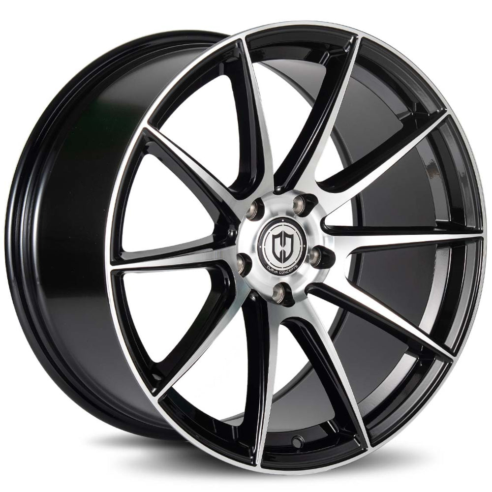 Curva CFF72 Black Machined Wheel