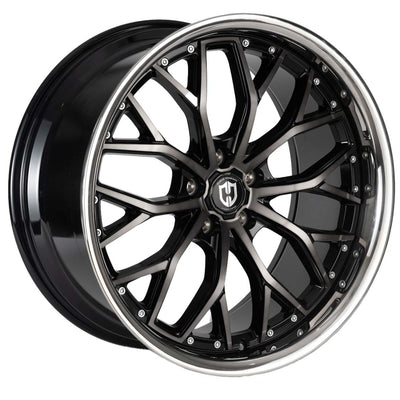 Curva CFF76 Black Machined Wheel