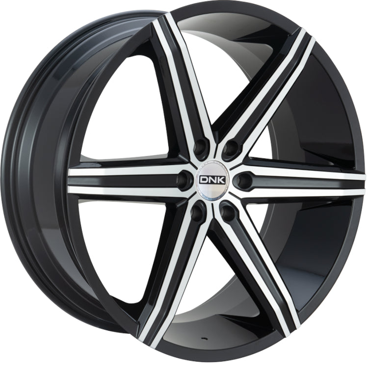 DNK 705 Black Machined Wheel