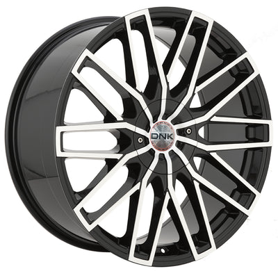 DNK 706 Black Machined Wheel