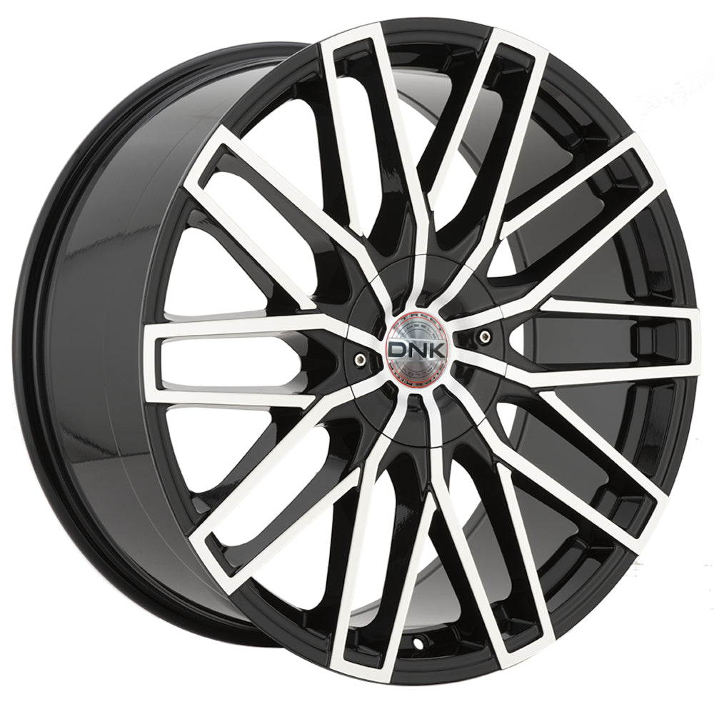 DNK 706 Black Machined Wheel