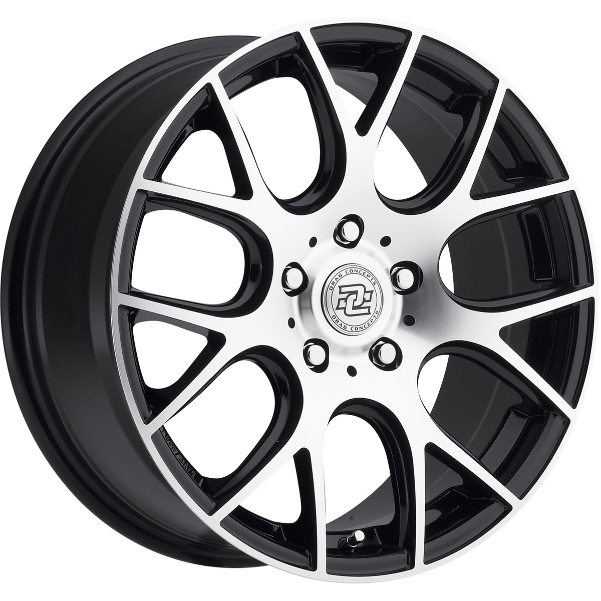 Drag Concepts R15 Black Machined Wheel