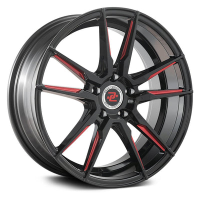 Drag Concepts R29 Black Red Machined Wheel