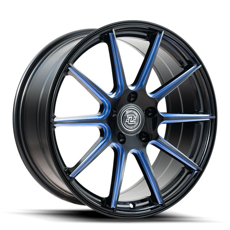 Drag Concepts R39 Black Blue Milled Wheel