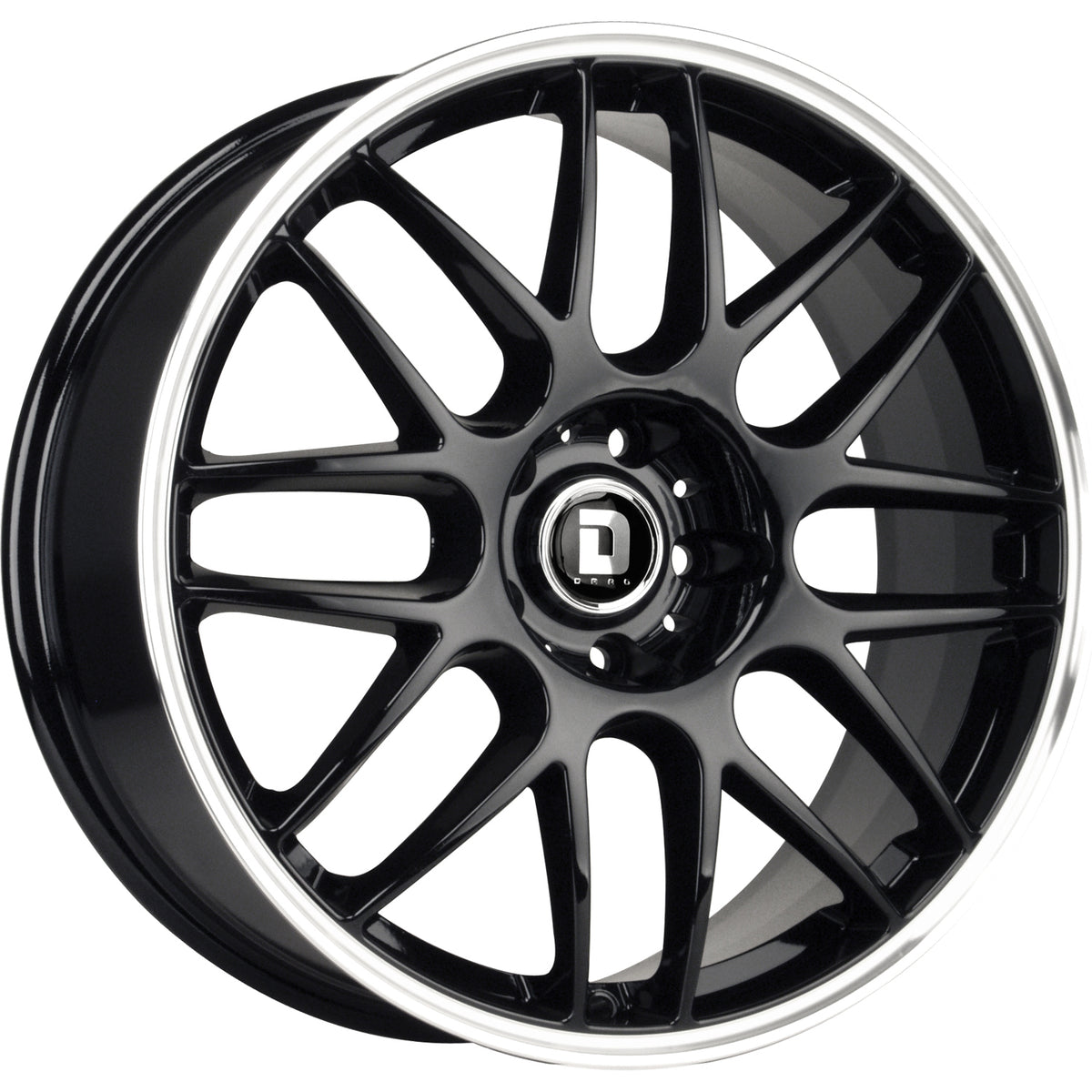Drag DR37 Black Machined Wheel