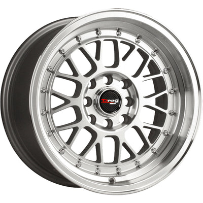 Drag DR44 Silver Machined Wheel