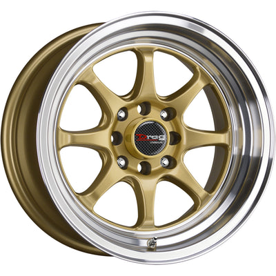 Drag DR54 Gold Machined Wheel