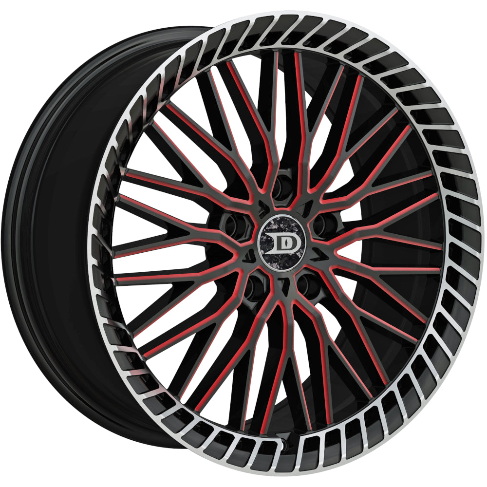 Drastic DS4 Black Red Milled Wheel