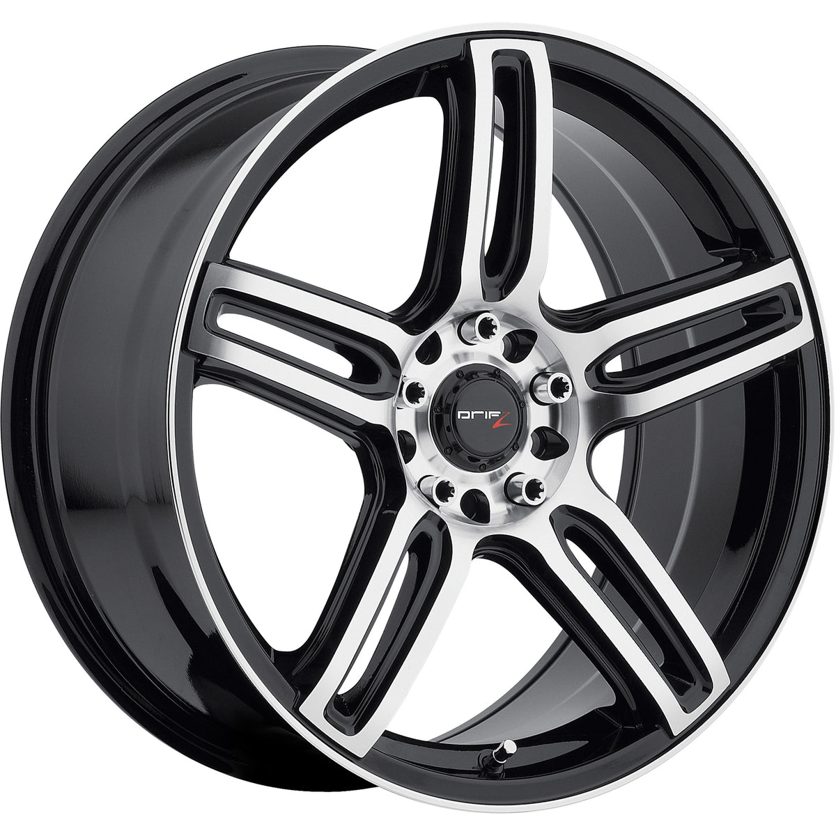 Drifz Tech R Black Machined Wheel