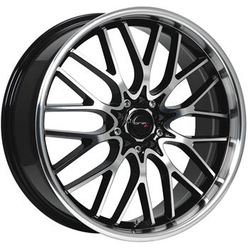 Drifz Vortex Black Machined Wheel