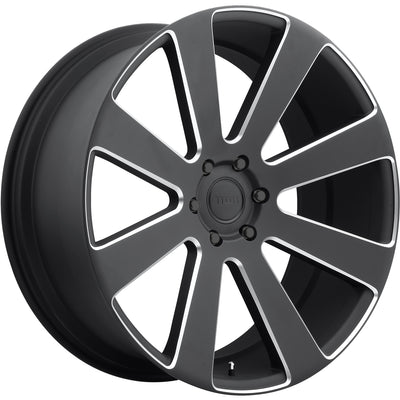 DUB 8 Ball Black Milled Wheel