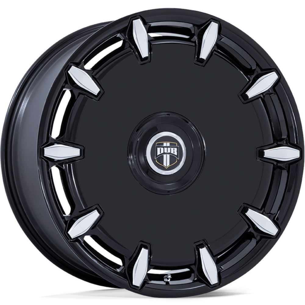 DUB Cheef Black Milled Wheel