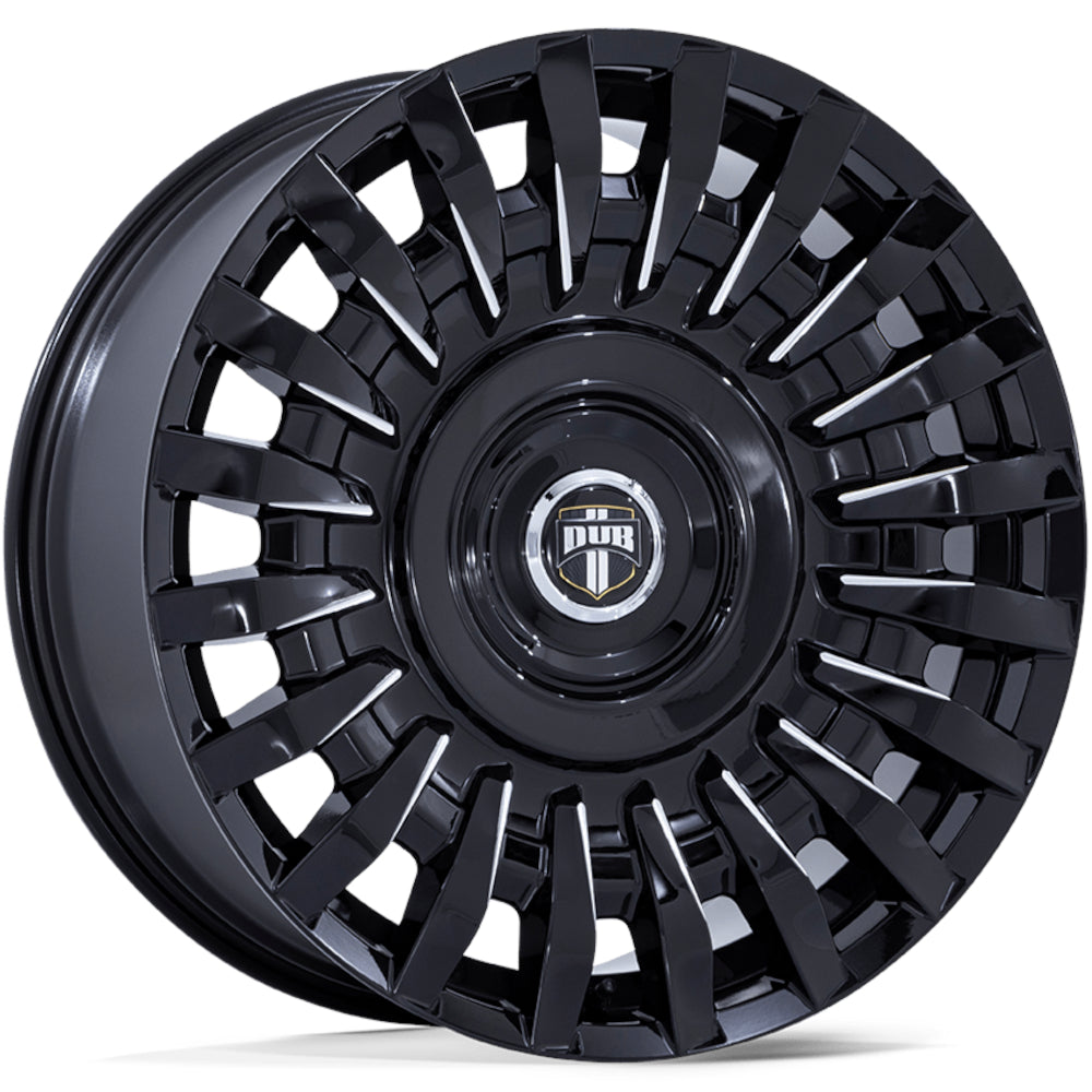 DUB Honcho Black Milled Wheel