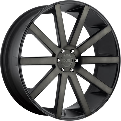 DUB Shot Calla Black Machined Wheel