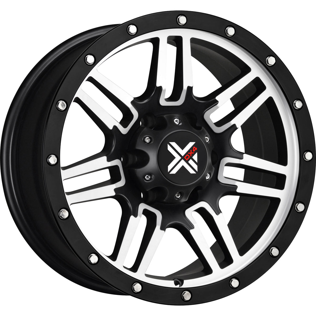 DX4 7S Black Machined Wheel