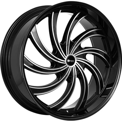 Eclipse 104 Black Machined wheel