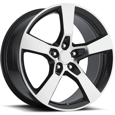 Eclipse Replica 268 Black Machined Wheel