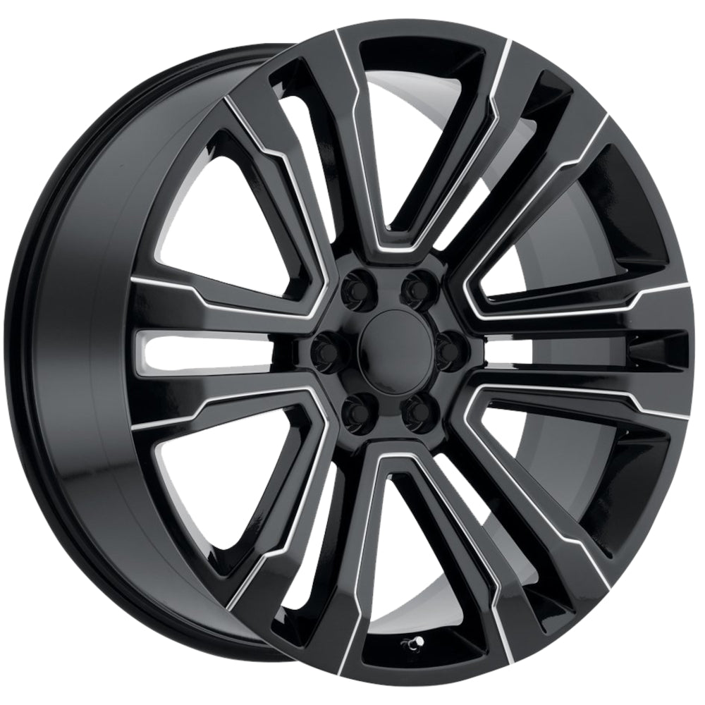 Eclipse Replica 328 Black Milled Wheel
