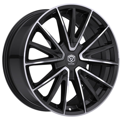 Edge Street 353 Black Machined Wheel