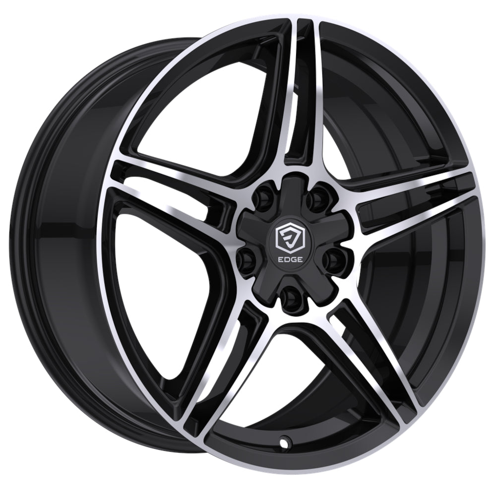 Edge Street 354 Black Machined Wheel