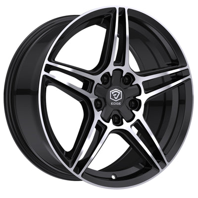 Edge Street 354 Black Machined Wheel