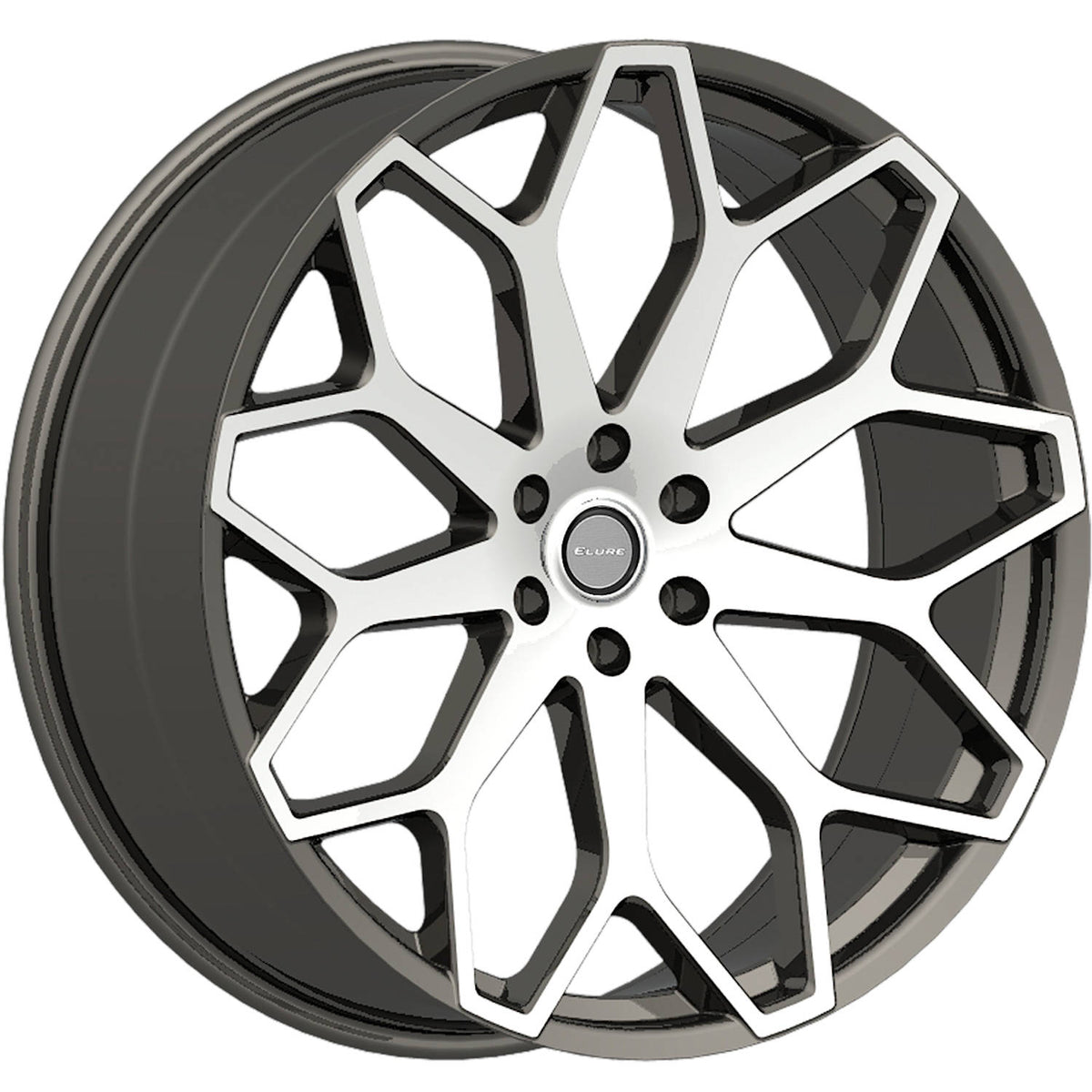 Elure 46 Black Machined Wheel