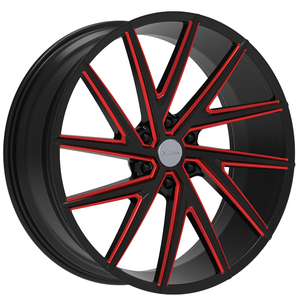 Elure 50 Black Red Milled Wheel