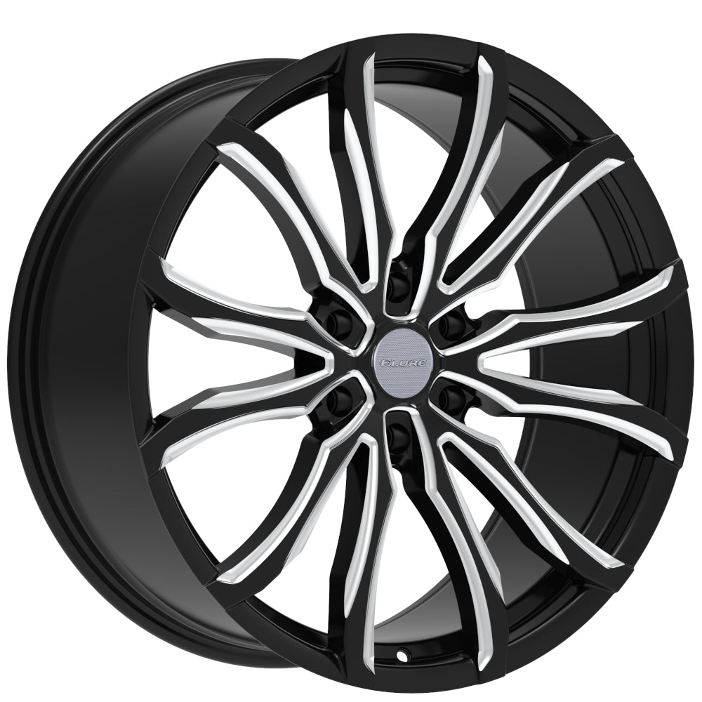Elure 52 Black Milled Wheel