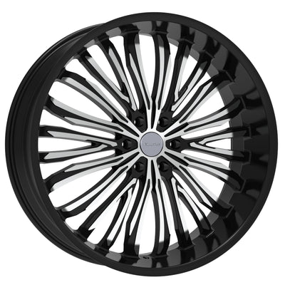 Elure 55 Black Machined Wheel