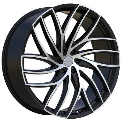 Elure 56 Black Machined Wheel