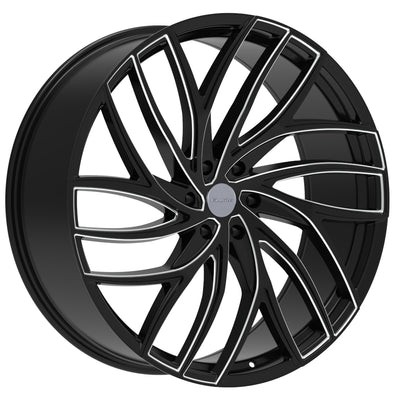 Elure 56 Black Milled Wheel
