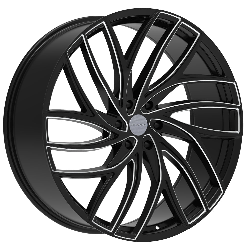 Elure 56 Black Milled Wheel