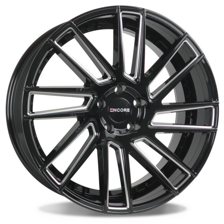 Encore Alloys ENC102 Black Milled Wheel