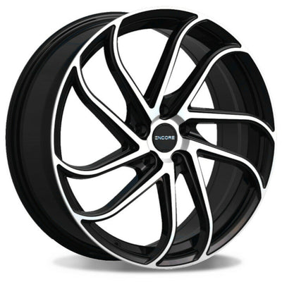 Encore Alloys ENC105 Black Machined Wheel