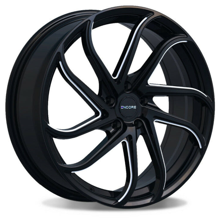 Encore Alloys ENC105 Black Milled Wheel