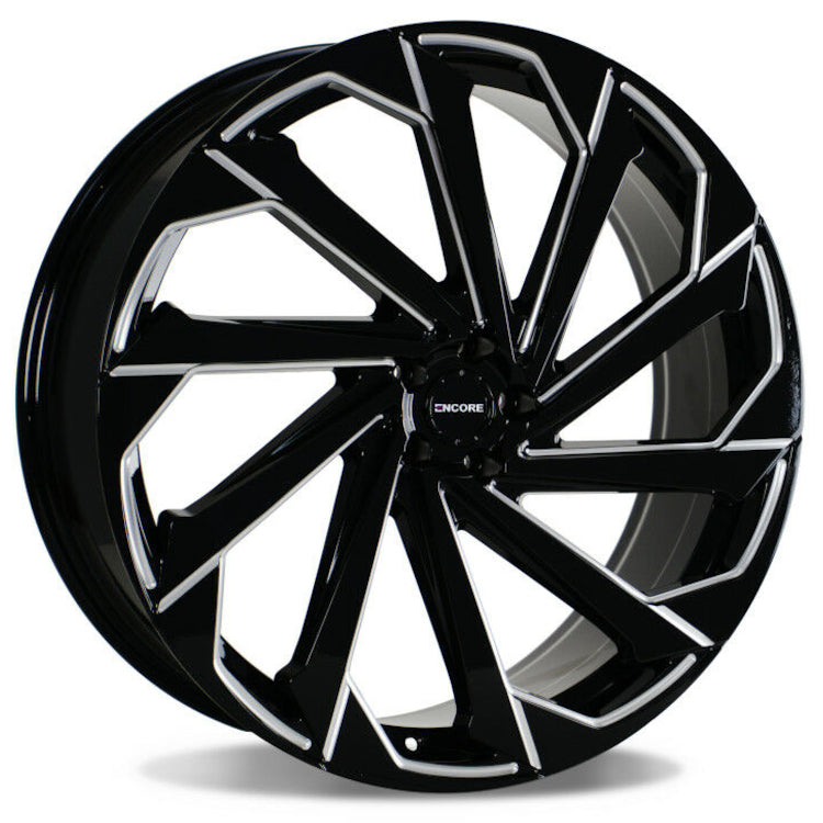 Encore Alloys ENC106 Black Milled Wheel