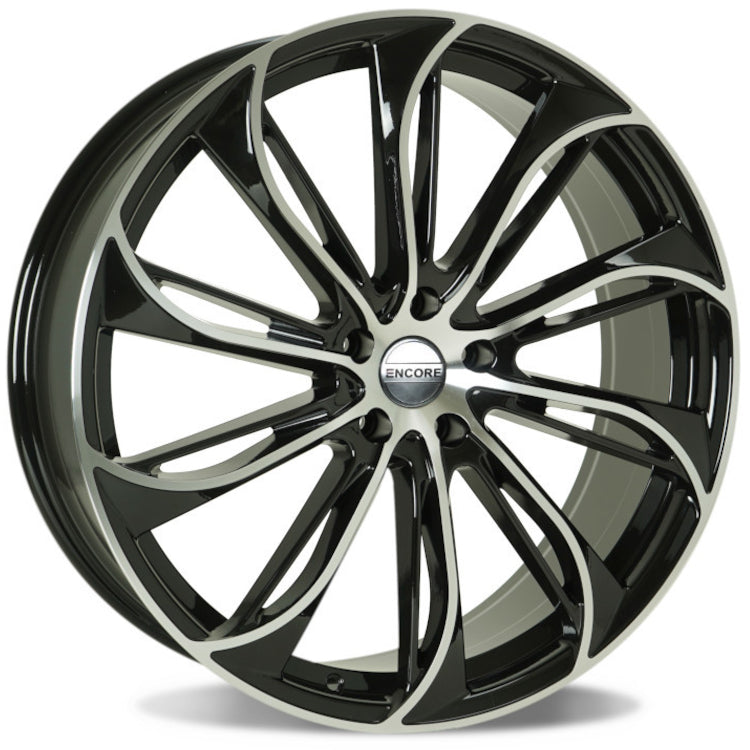 Encore Alloys ENC88 Black Machined Wheel