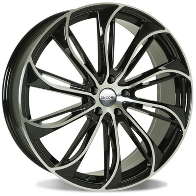 Encore Alloys ENC88 Black Machined Wheel