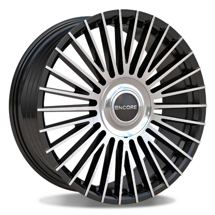 Encore Alloys U113 Black Machined Wheel