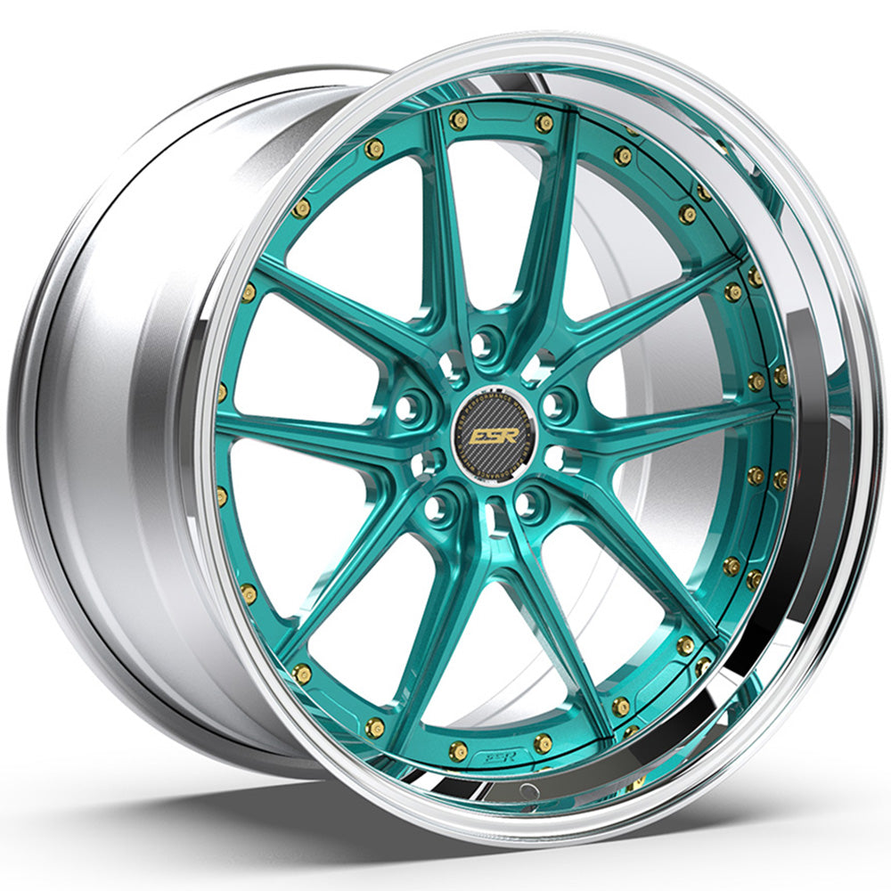 ESR Forged Classic LP15 Classic Teal Polished Wheel