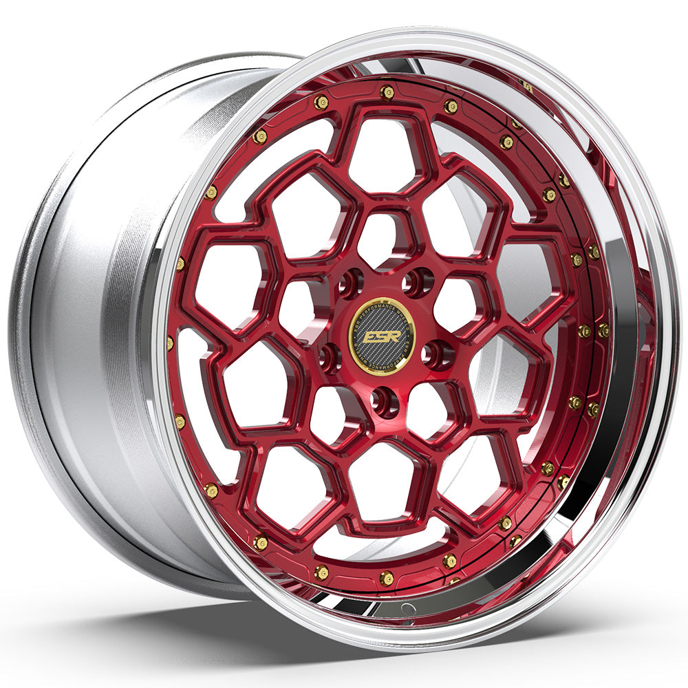 ESR Forged Classic LP4 Classic Red Polished Wheel