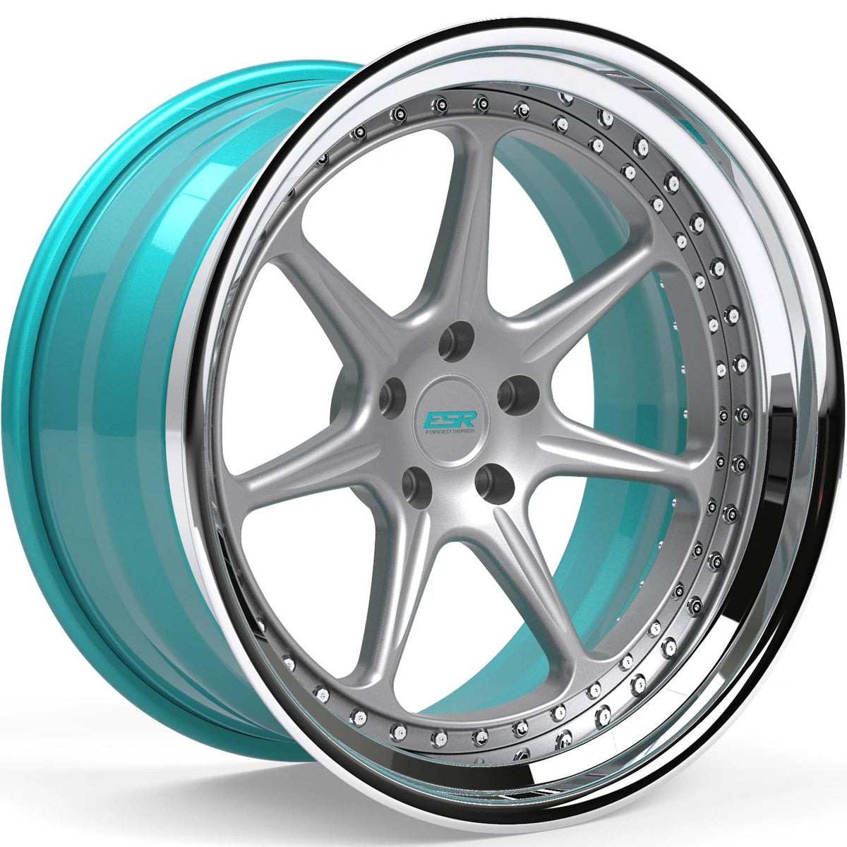 ESR Forged Classic LT7 Classic Silver Polished Wheel