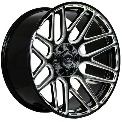 EVOK Evolution EV501 Black Milled Wheel