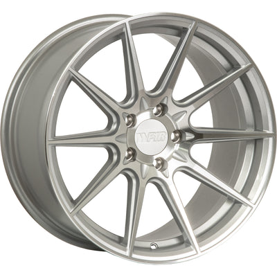 F1R F101 Silver Machined Wheel